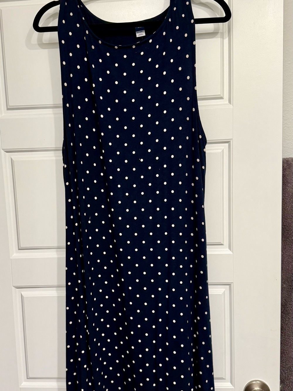 Old Navy Navy Blue Polka Dot Mini Tank Dress size XXL